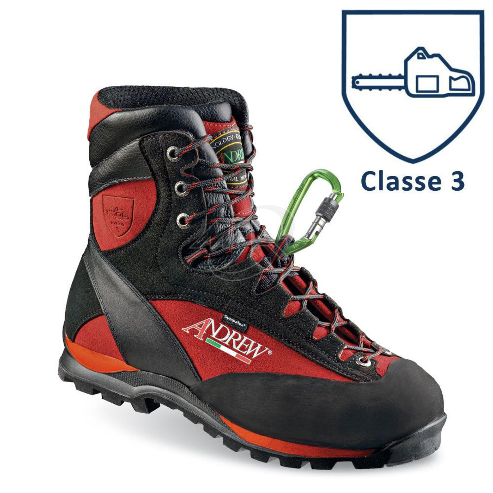 Chaussures Andrew d'élagage Tree Climbing Wood de protection classe 3